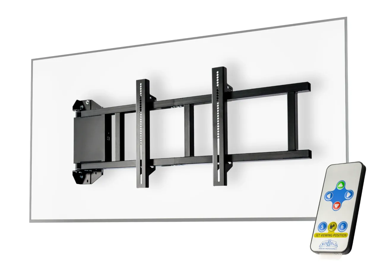 schemat montażu telewizora wysokość wzroku