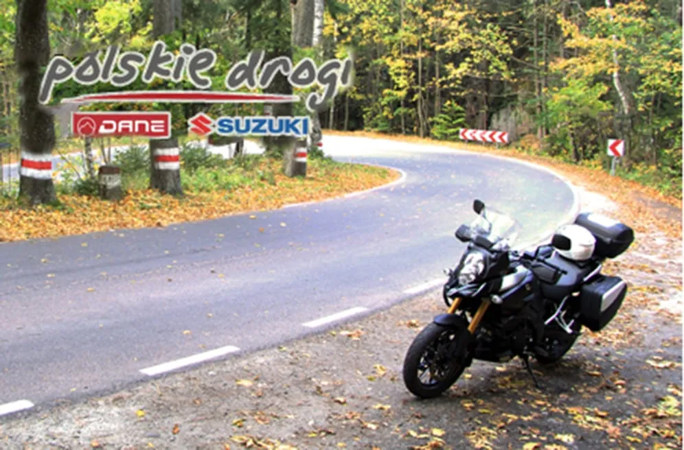 motocyklista na Drodze Stu Zakrętów