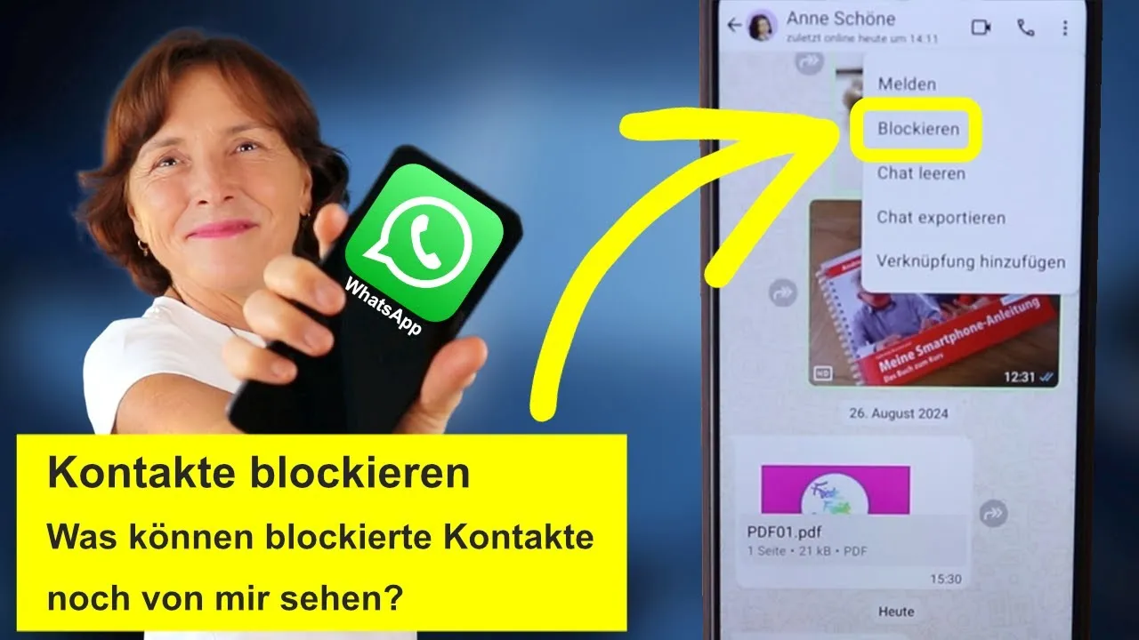 WhatsApp blockieren vs. Kontakt l&ouml;schen Vergleich