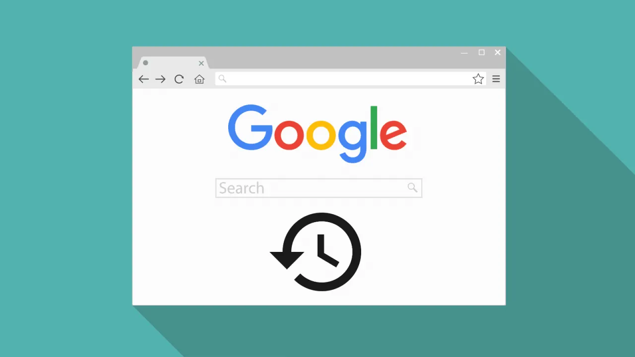 Ikona historii wyszukiwania na stronie Google. Dowiedz się, jak sprawdzić historię wyszukiwania.