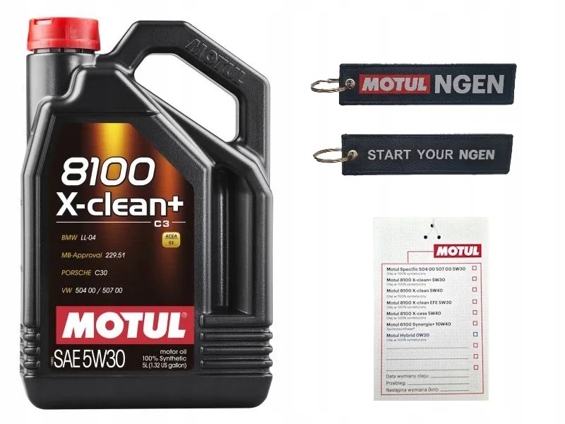Motul 5W30 diesel opakowania porównanie