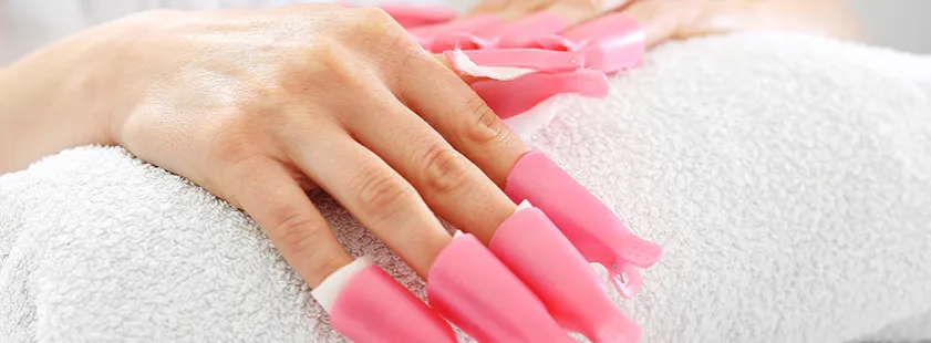 usuwanie hybrydy acetonem