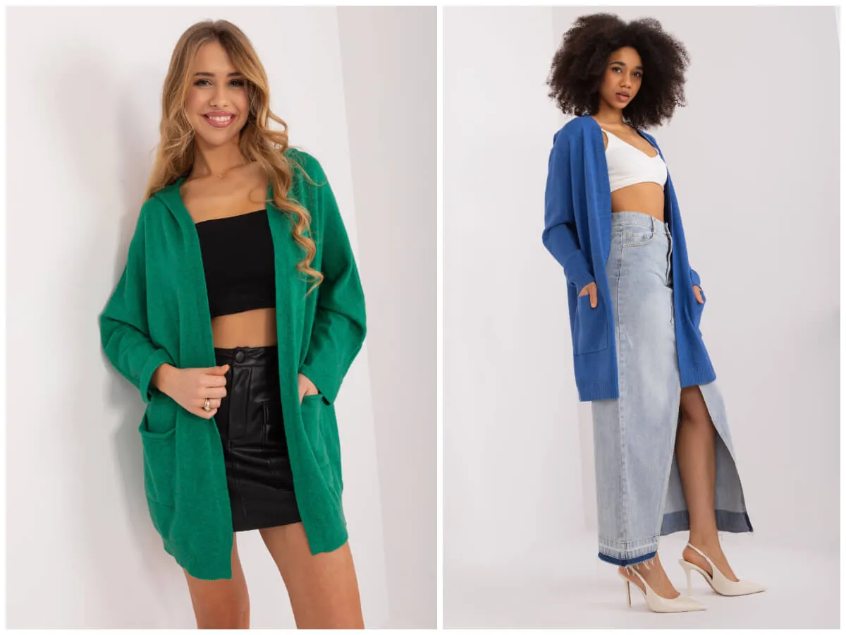 Długie kardigany stylizacje na r&oacute;żne okazje