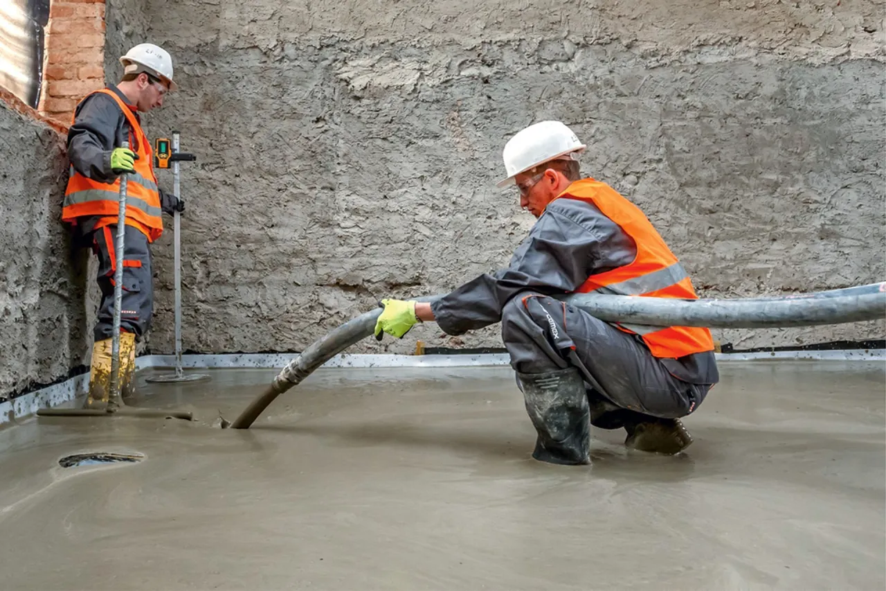 pianobeton wylewka na stropie drewnianym