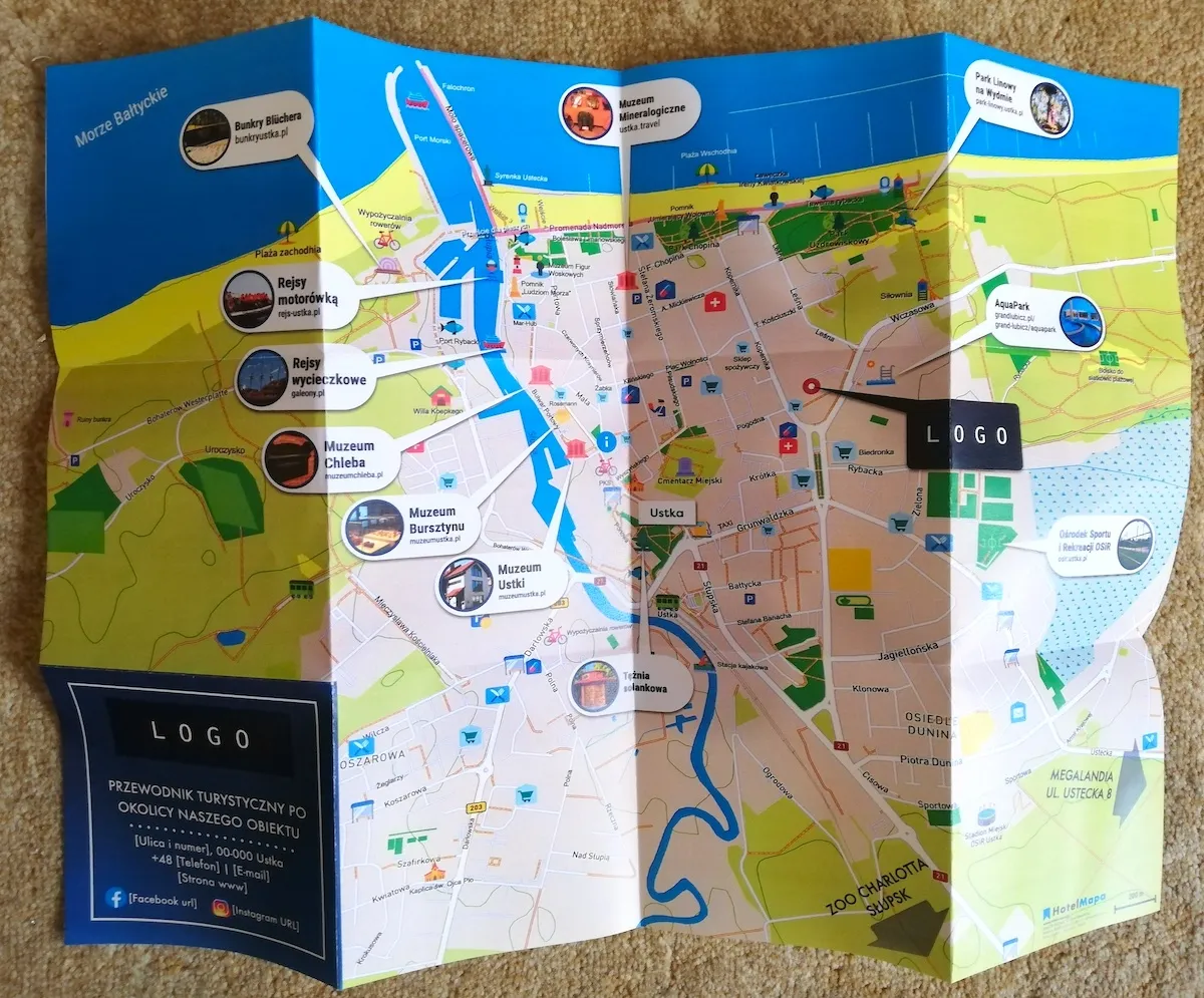 Oceanarium Ustka mapa dojazdu