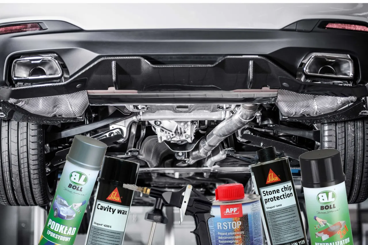 narzędzia do usuwania rdzy z samochodu, preparaty antykorozyjne