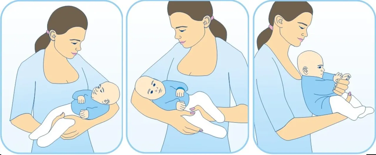 bezpieczne pozycje noszenia starszego niemowlęcia