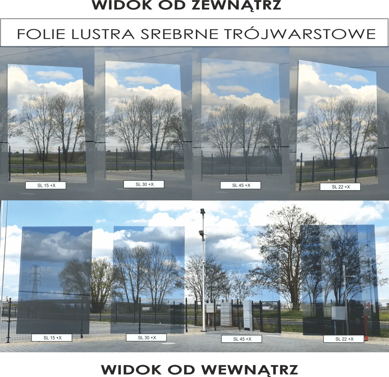 rodzaje folii lustrzanej okiennej porównanie