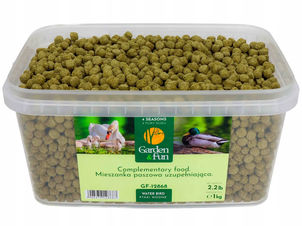 bezpieczny pokarm dla kaczek łabędzi
