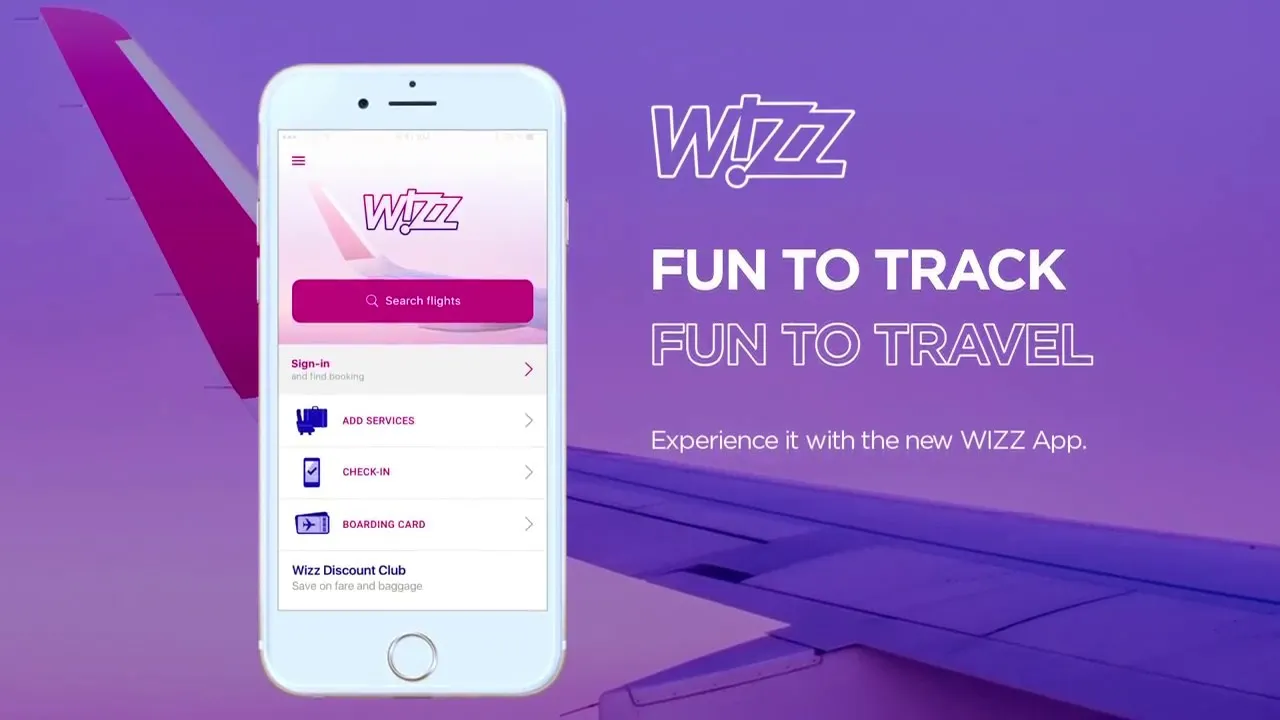 mobilna karta pokładowa Wizz Air wygląd screenshot