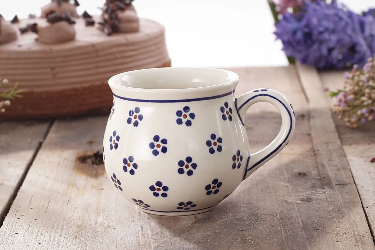 Kamionkowe kubki na grzańca, ceramika bolesławiecka