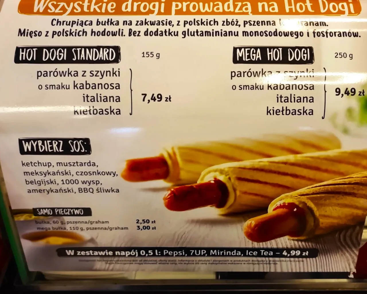 duży hot dog orlen cena