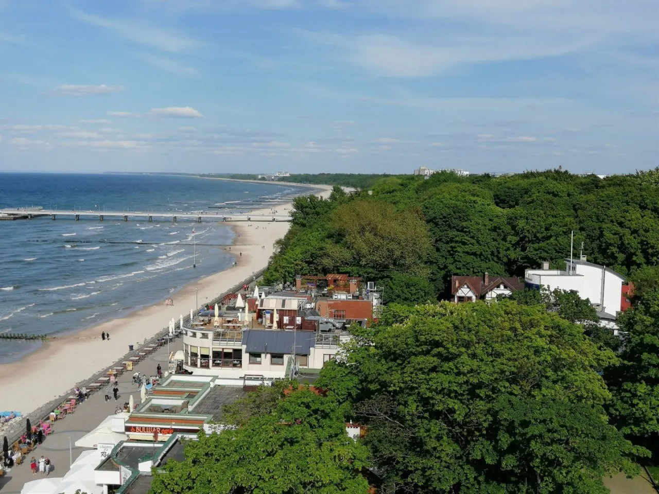 Widok z latarni Kołobrzeg