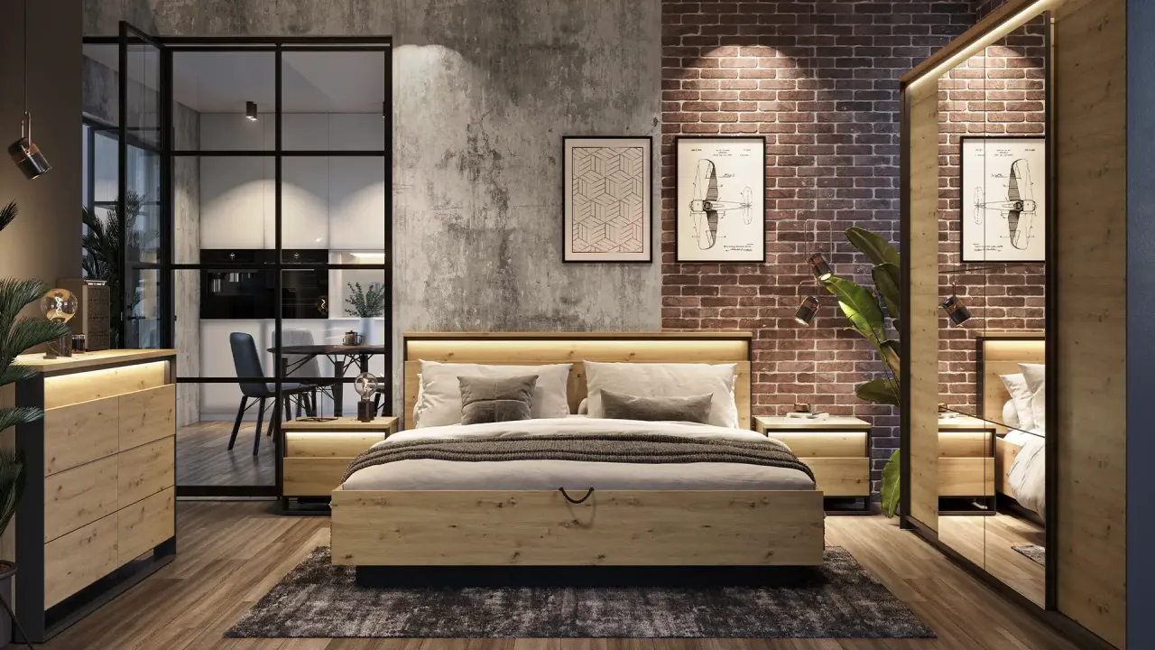 Nowoczesna sypialnia minimalistyczna