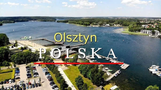 Jezioro Ukiel Olsztyn widok z góry