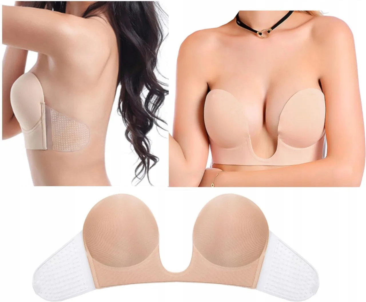 r&oacute;żne typy biustonoszy bez ramiączek