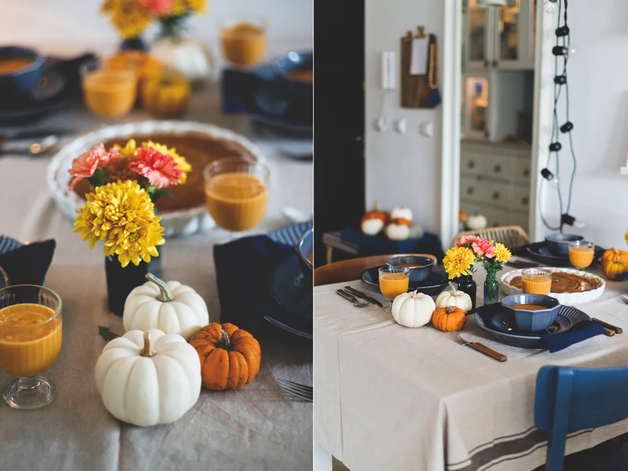 Dynia Hokkaido na jesiennym stole