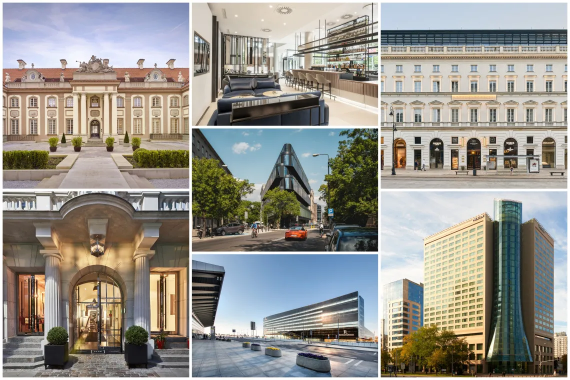 hotele warszawa standardy 1-5 gwiazdek por&oacute;wnanie