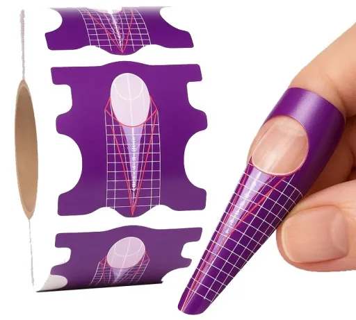 domowe szablony do paznokci materiały