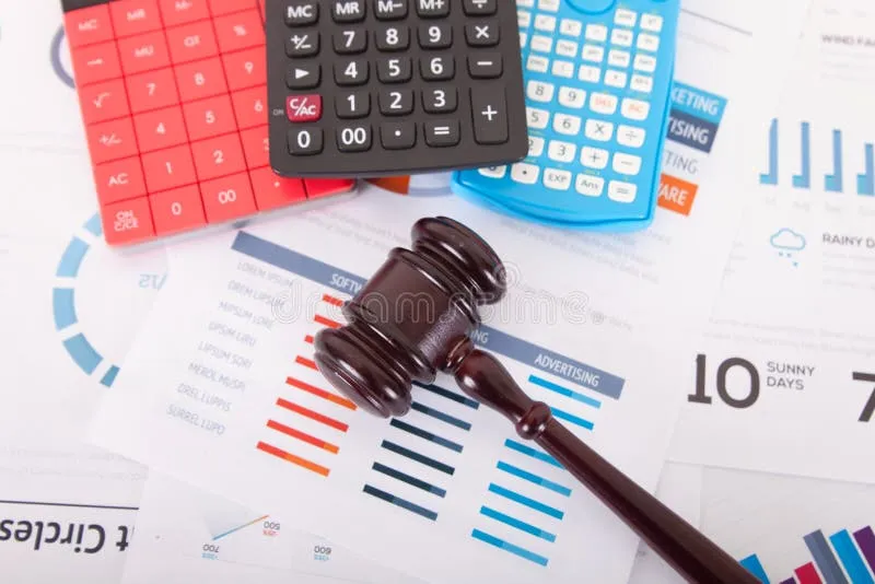 kalkulator i pieniądze na tle dokumentów