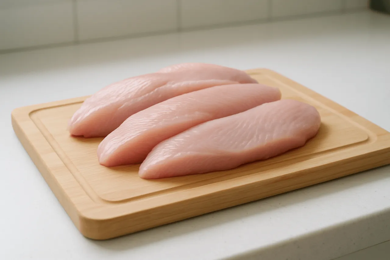 Filet z indyka surowy i gotowy do obróbki