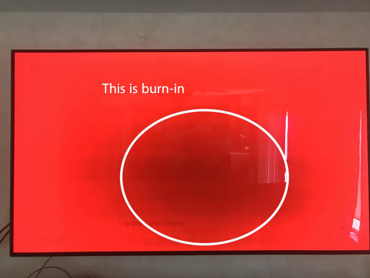 OLED TV burn-in test pattern