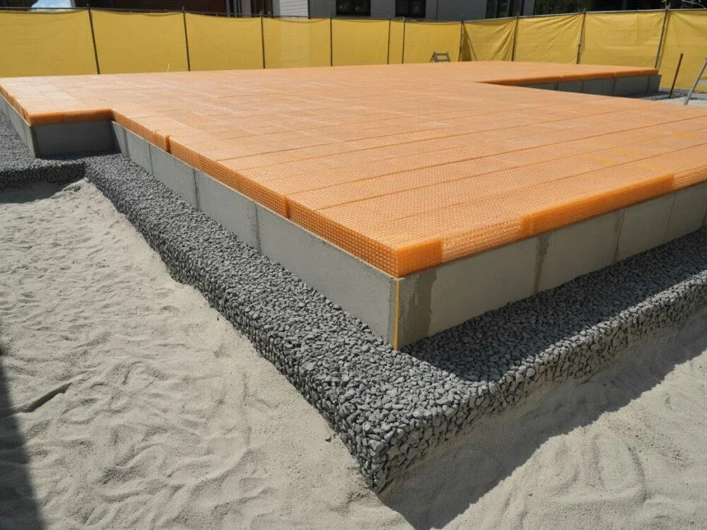 różne materiały do zasypywania fundamentów piasek pospółka keramzyt