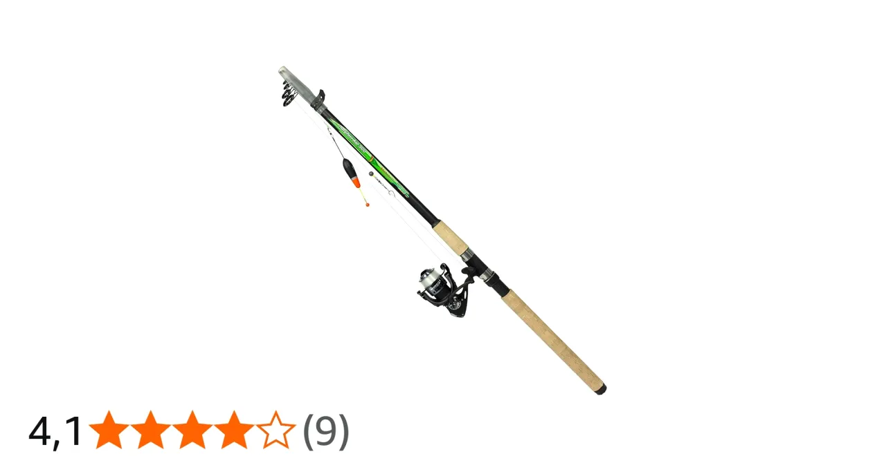Gotowa do łowienia na grunt wędka z kołowrotkiem i spławikiem. Idealna do nauki, jak zrobić wędkę na grunt.