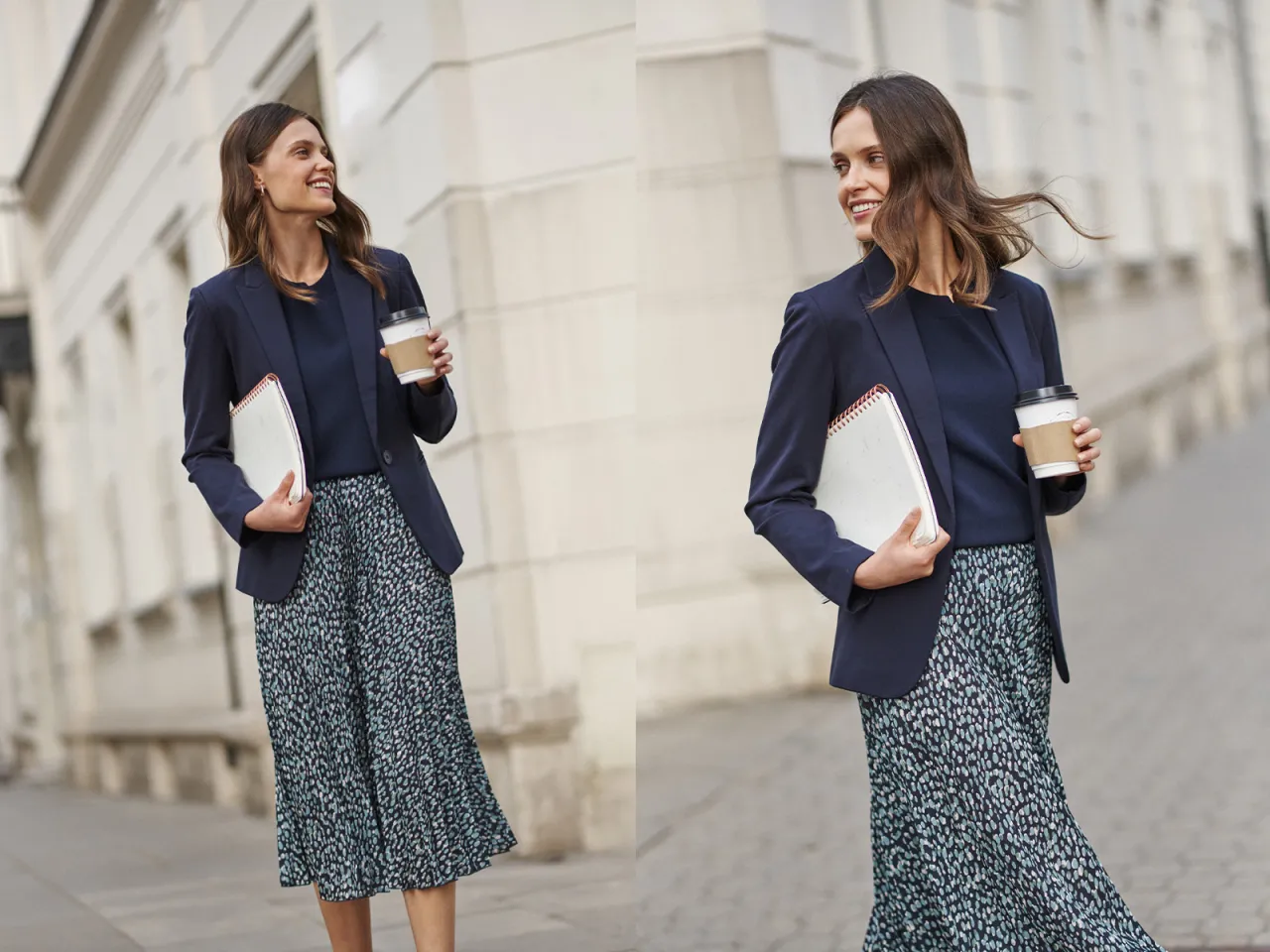 jesienne stylizacje biurowe na tydzień