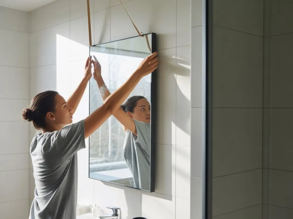 błędy montaż lustra