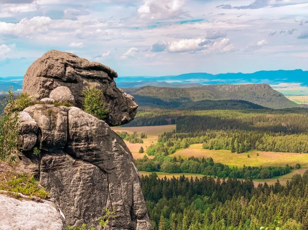 Błędne Skały labirynt skalny, Szczeliniec Wielki widoki