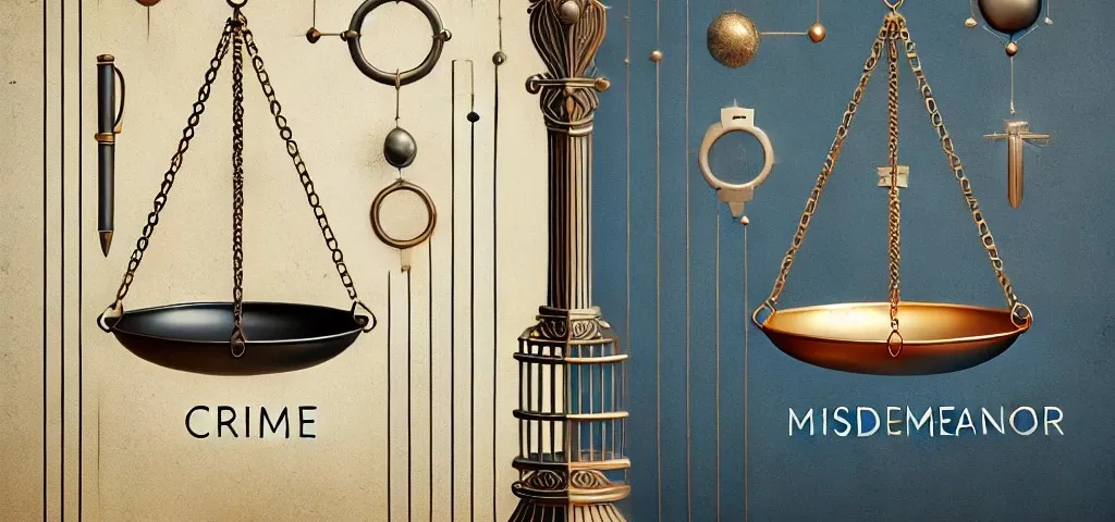 waga sprawiedliwości przestępstwo wykroczenie