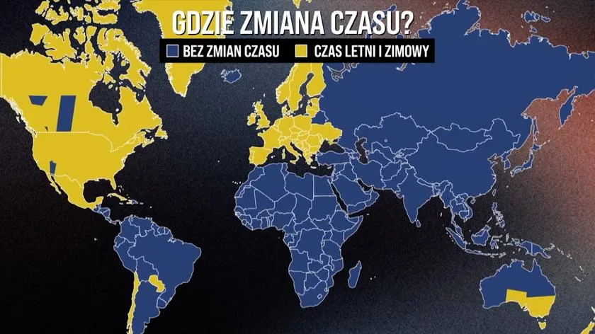 Unia Europejska mapa zmiana czasu preferencje