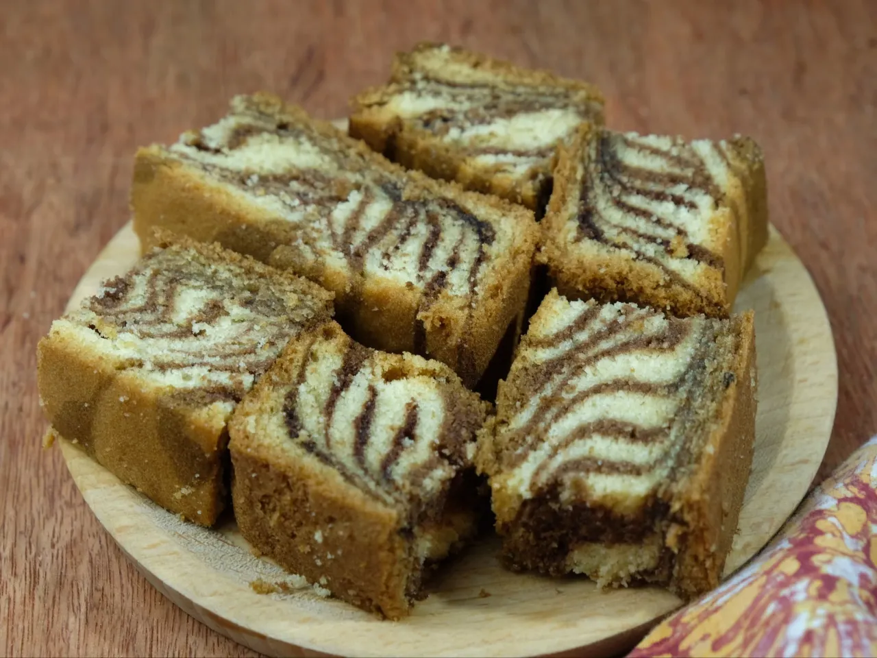 Idealne paski ciasto zebra