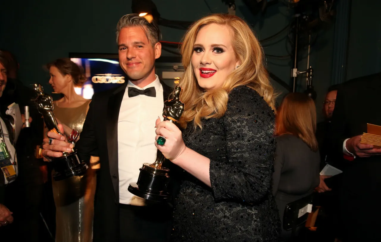 Adele Paul Epworth working in studio