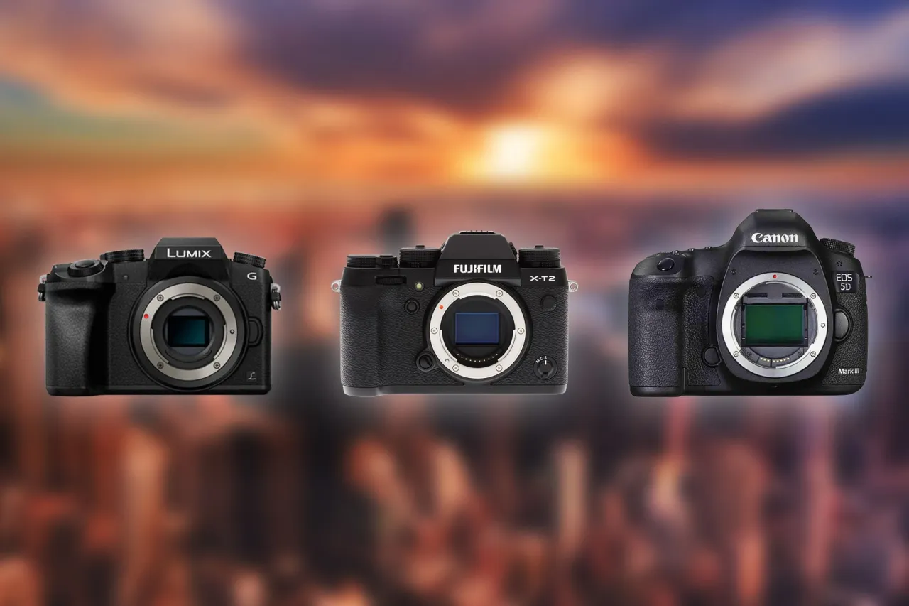 Porównanie rozmiarów matryc aparatów pełna klatka APS-C Mikro Cztery Trzecie