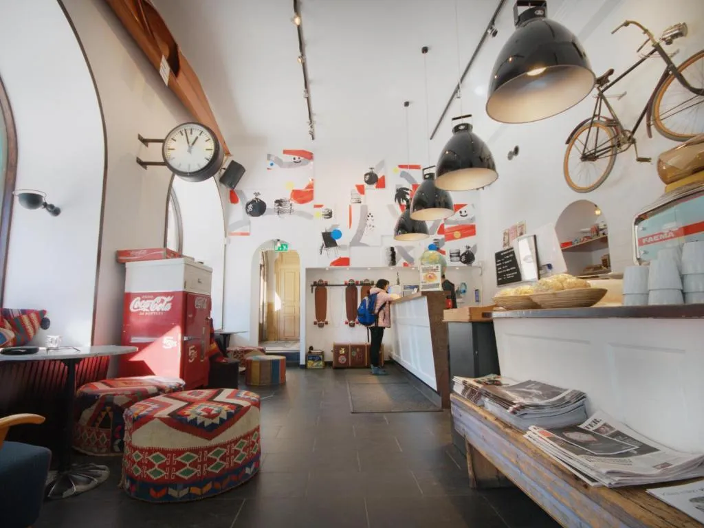 backpackers in a city hostel