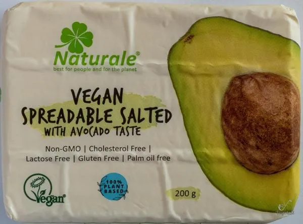 Wegańskie masło roślinne etykieta skład