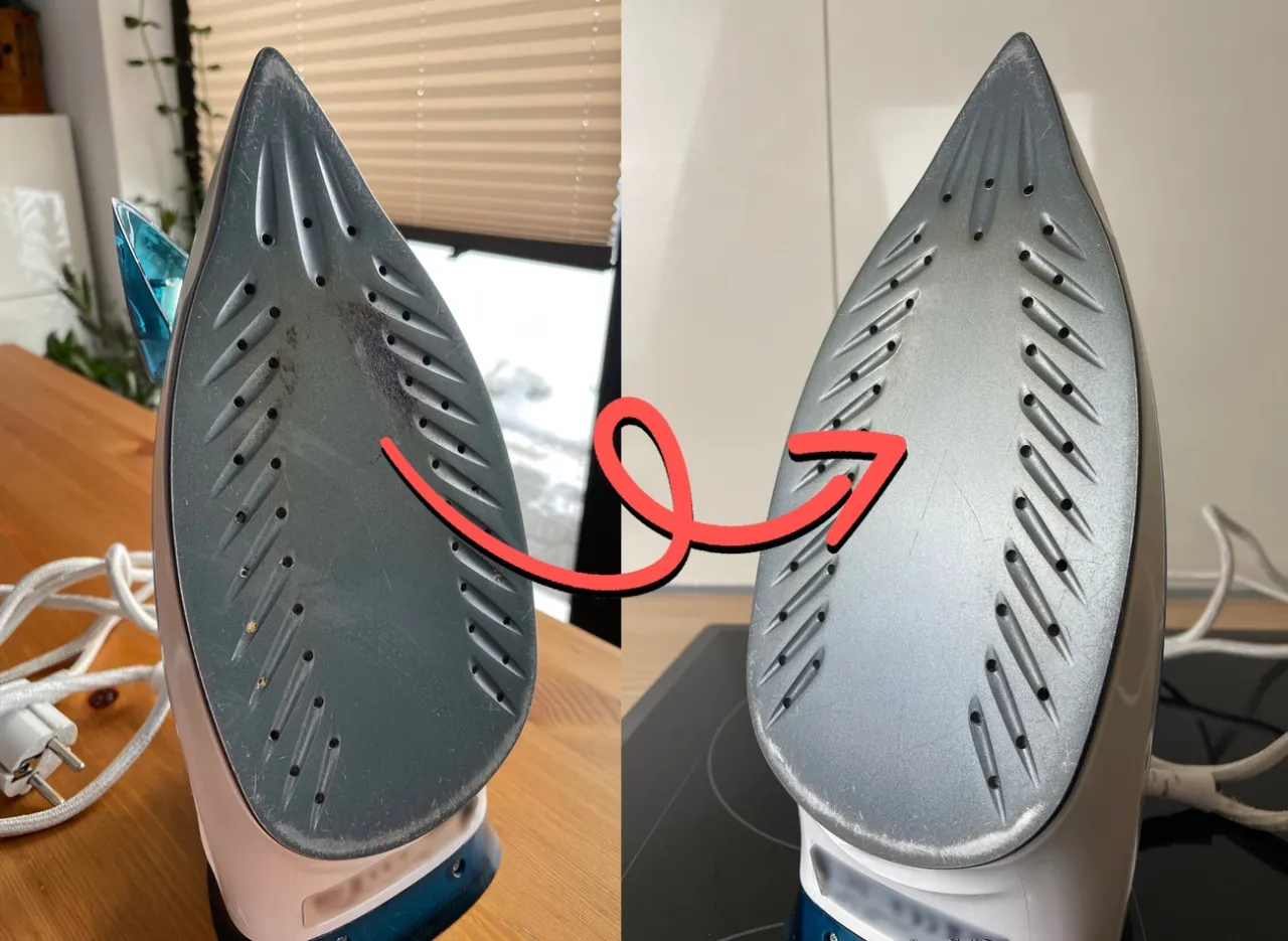 czyszczenie żelazka octem i sodą