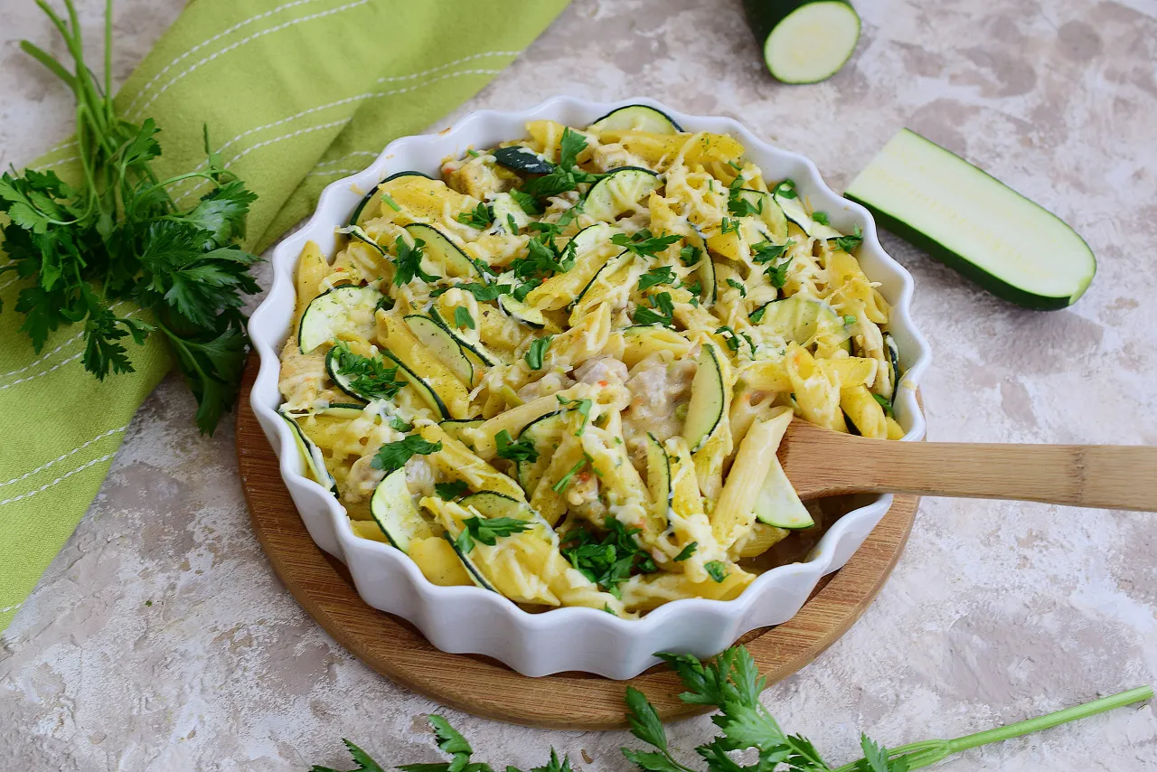 Zapiekanka z cukinią i kurczakiem