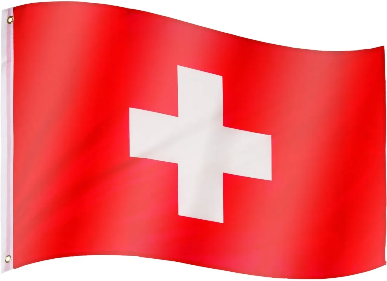 Flaga Szwajcarii Czerwony Krzyż por&oacute;wnanie