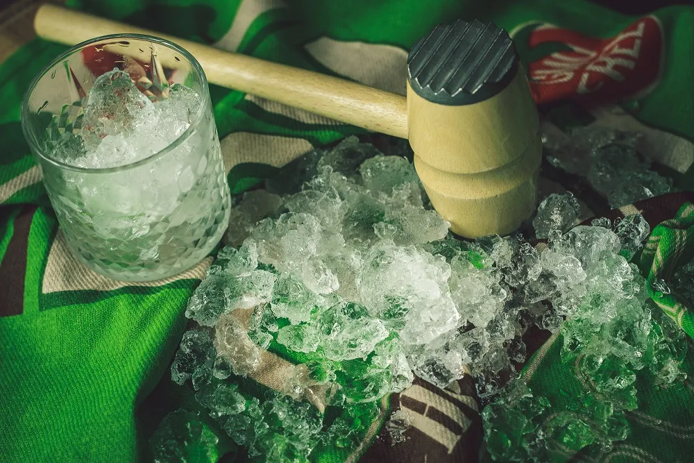 Kruszony lód do Mojito