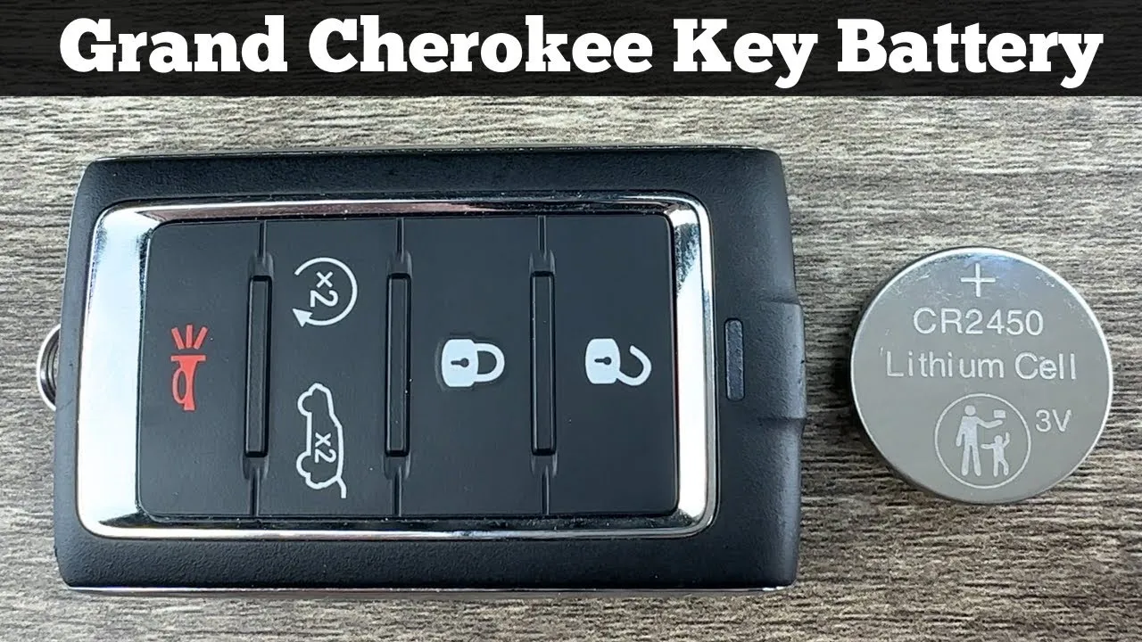 Rodzaje baterii do kluczyka Jeep Grand Cherokee CR2032 CR2450