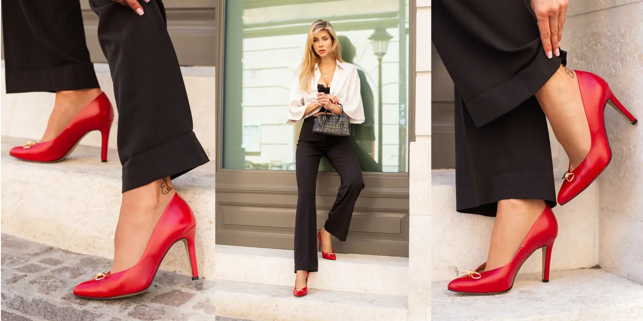 Rodzaje czerwonych but&oacute;w szpilki botki trampki