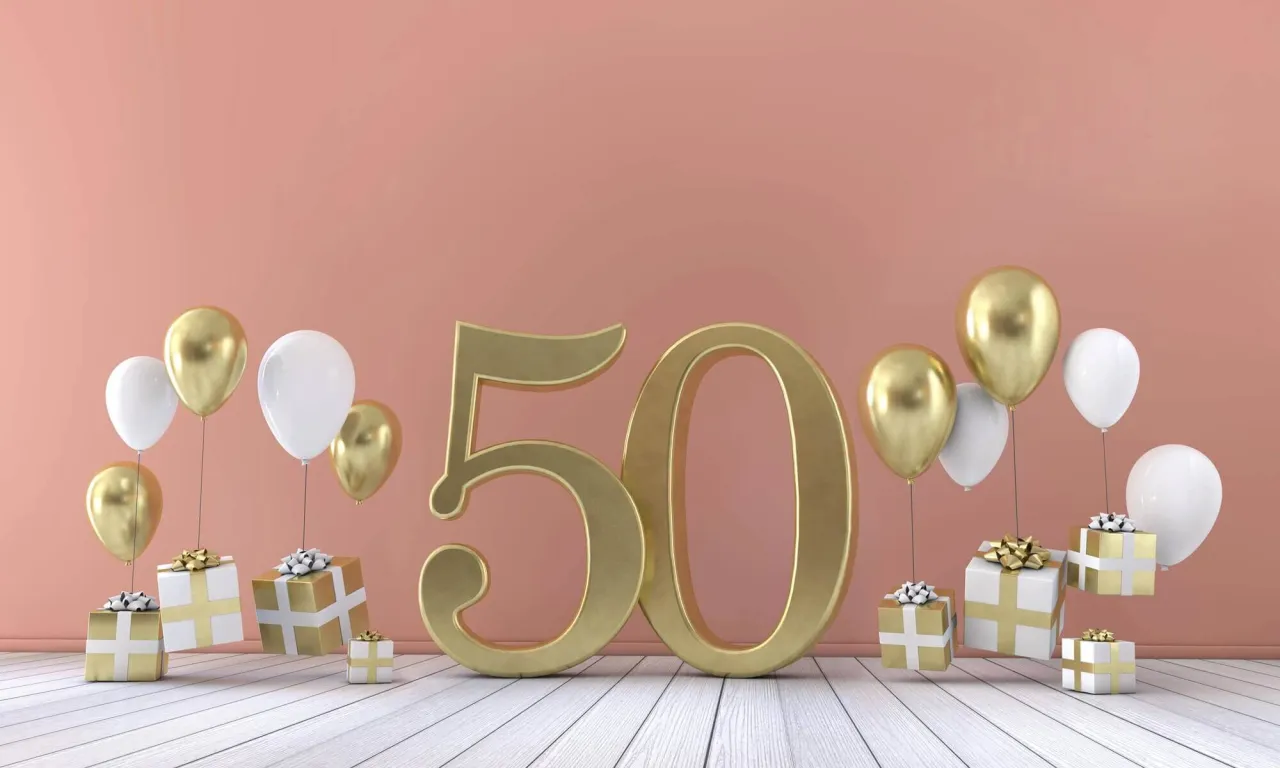 Poważne i eleganckie życzenia na 50 urodziny