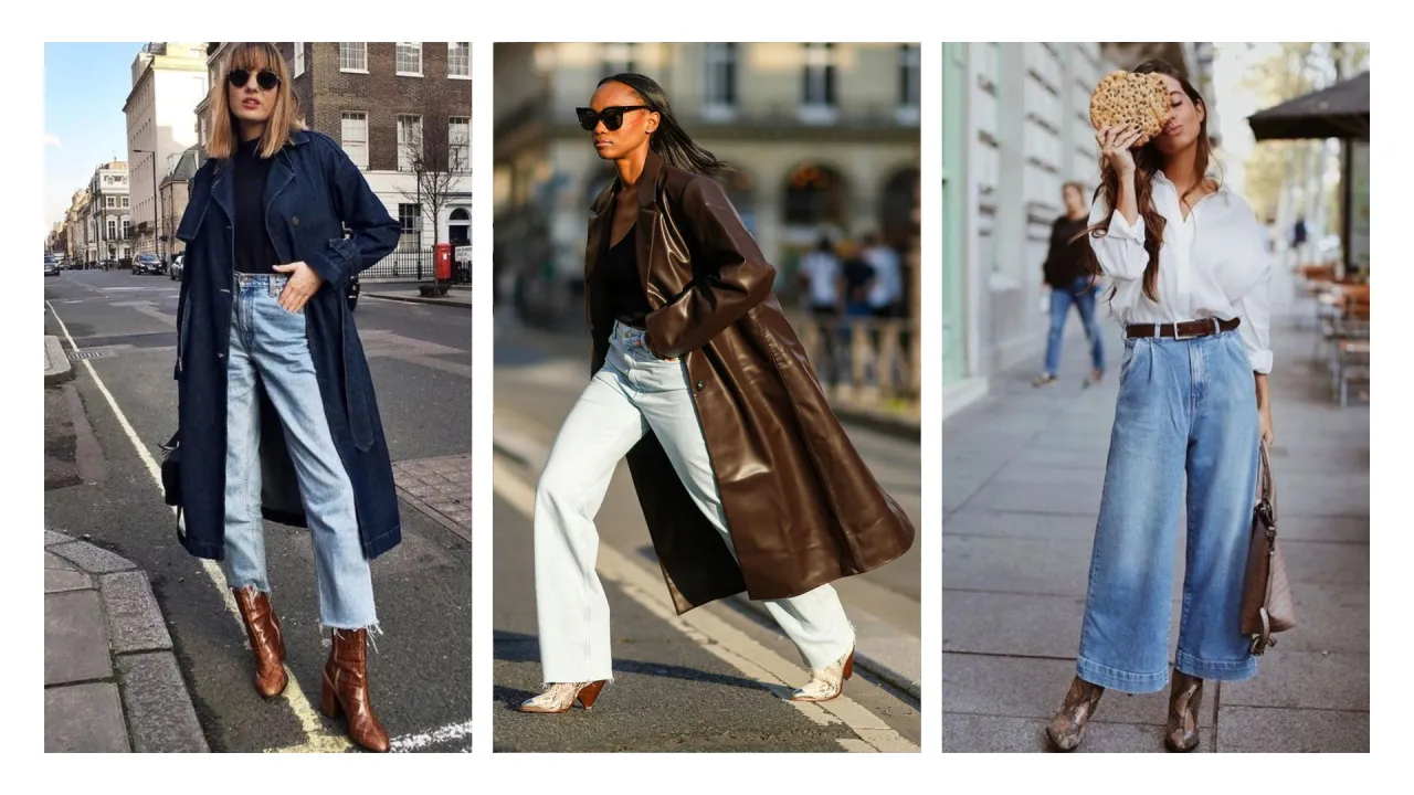 Stylizacje damskie kowbojki jeansy r&oacute;żne fasony