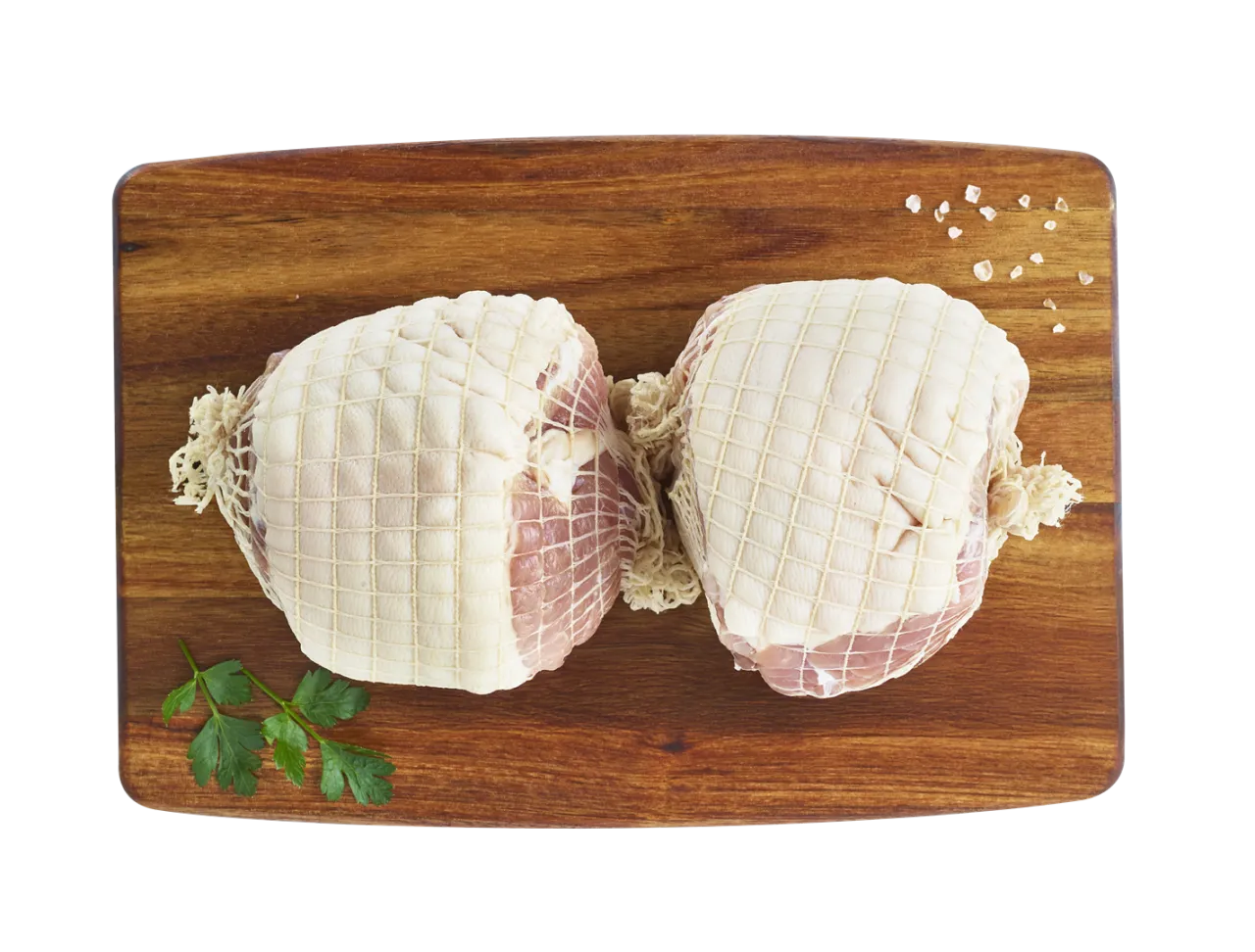 świeża golonka bez kości w siatce masarskiej