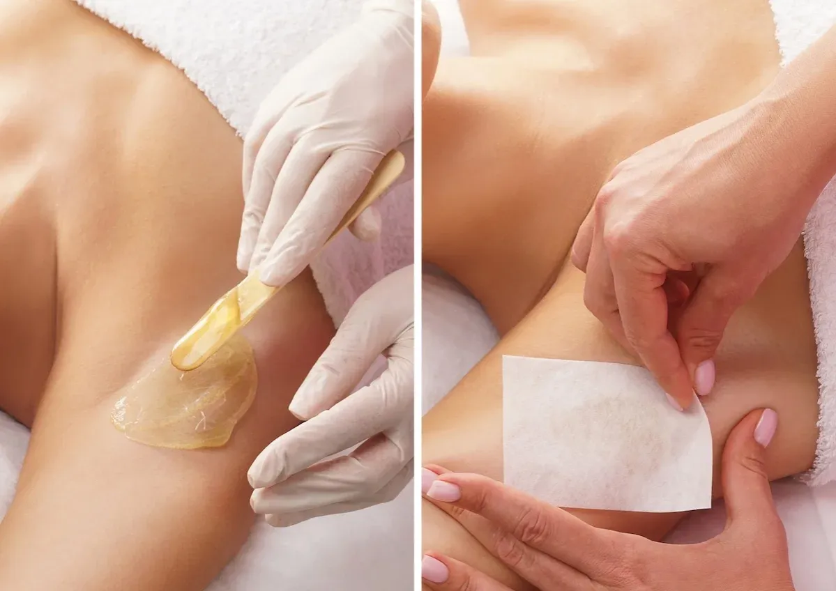 Przygotowanie sk&oacute;ry do depilacji woskiem, np. peeling lub nawilżanie