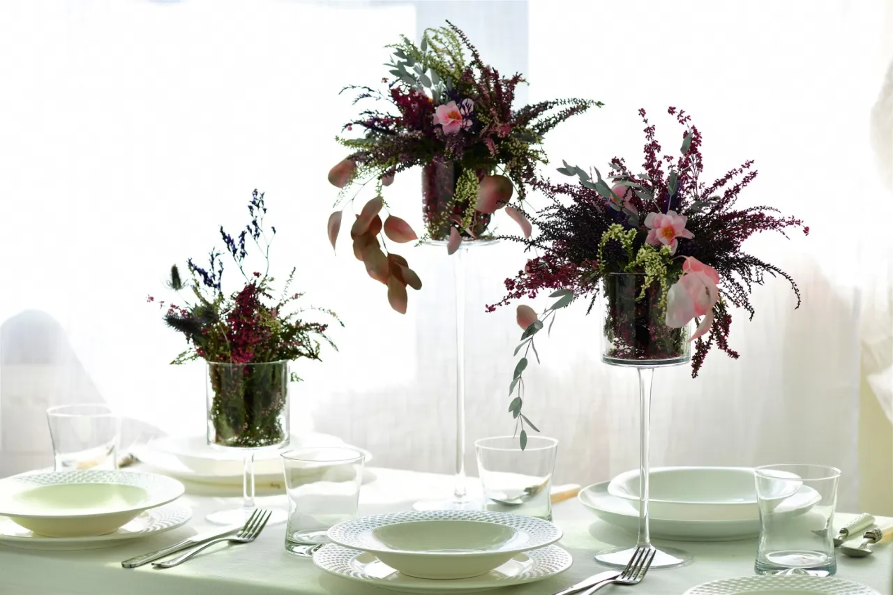 DIY dekoracje na chrzciny stół