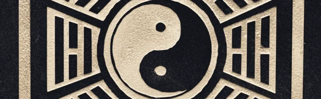 symbol yin yang i pięciu element&oacute;w taoizmu
